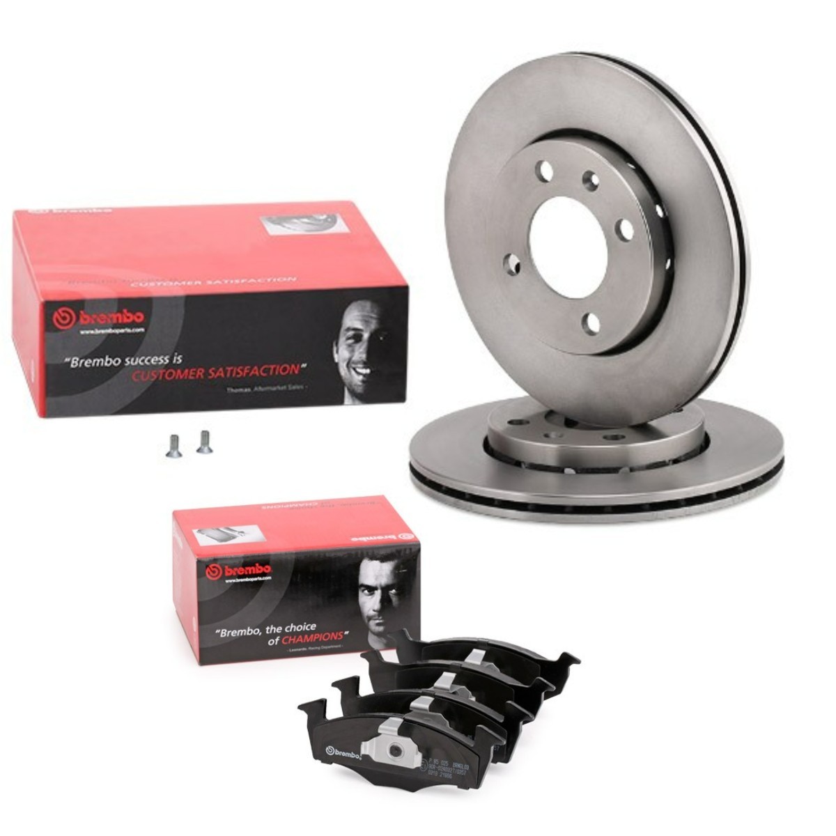 Remschijven en blokken BREMBO BRB3405N0071 BREMBO Prime BRB3405N0071 Remschijven en blokken, set vóór en achter Volkswagen POLO 1999