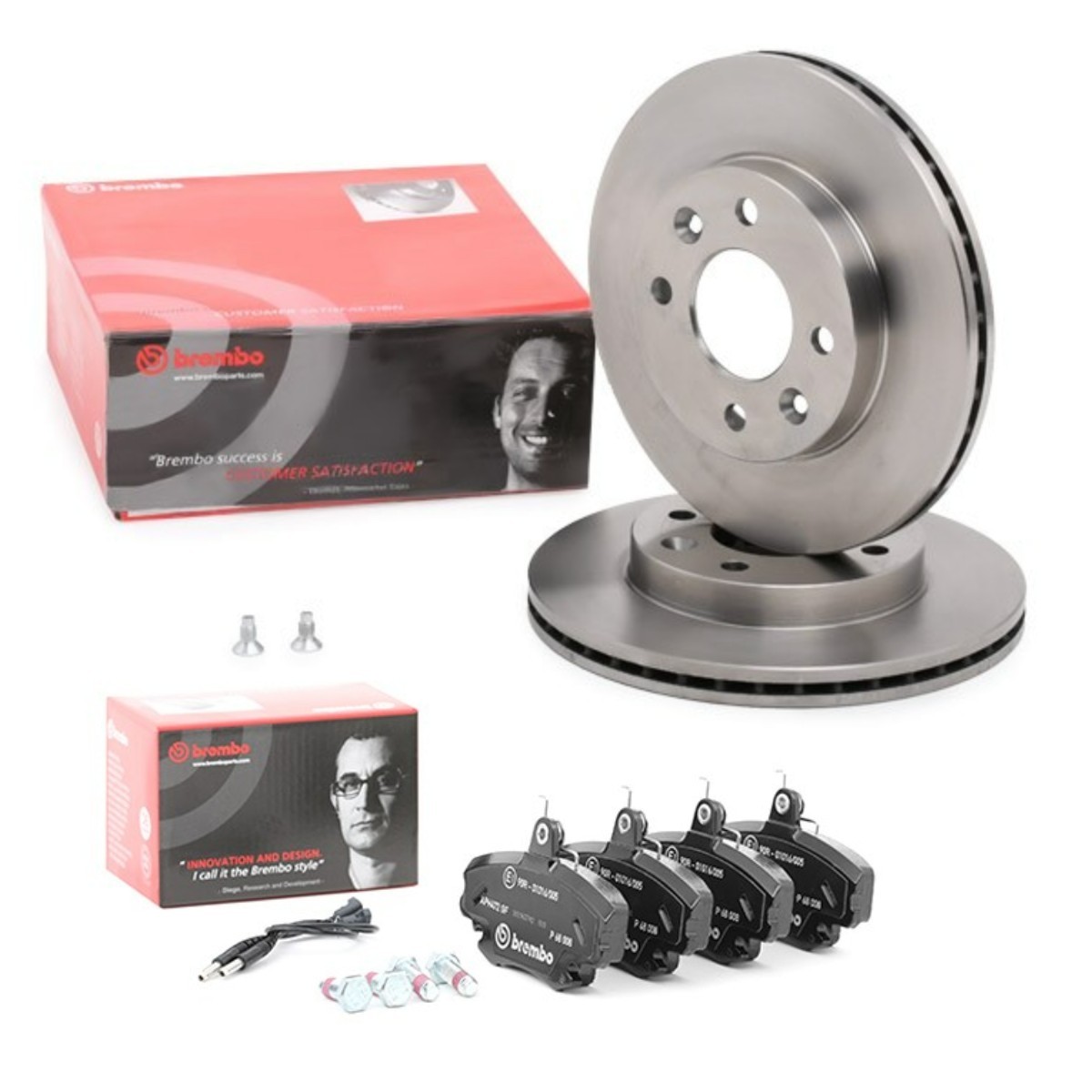 Σετ φρένων, δισκόφρενα BREMBO BRB3405N0084 BREMBO Prime BRB3405N0084: Δισκόπλακες & τακάκια φρένων Renault CLIO 1999