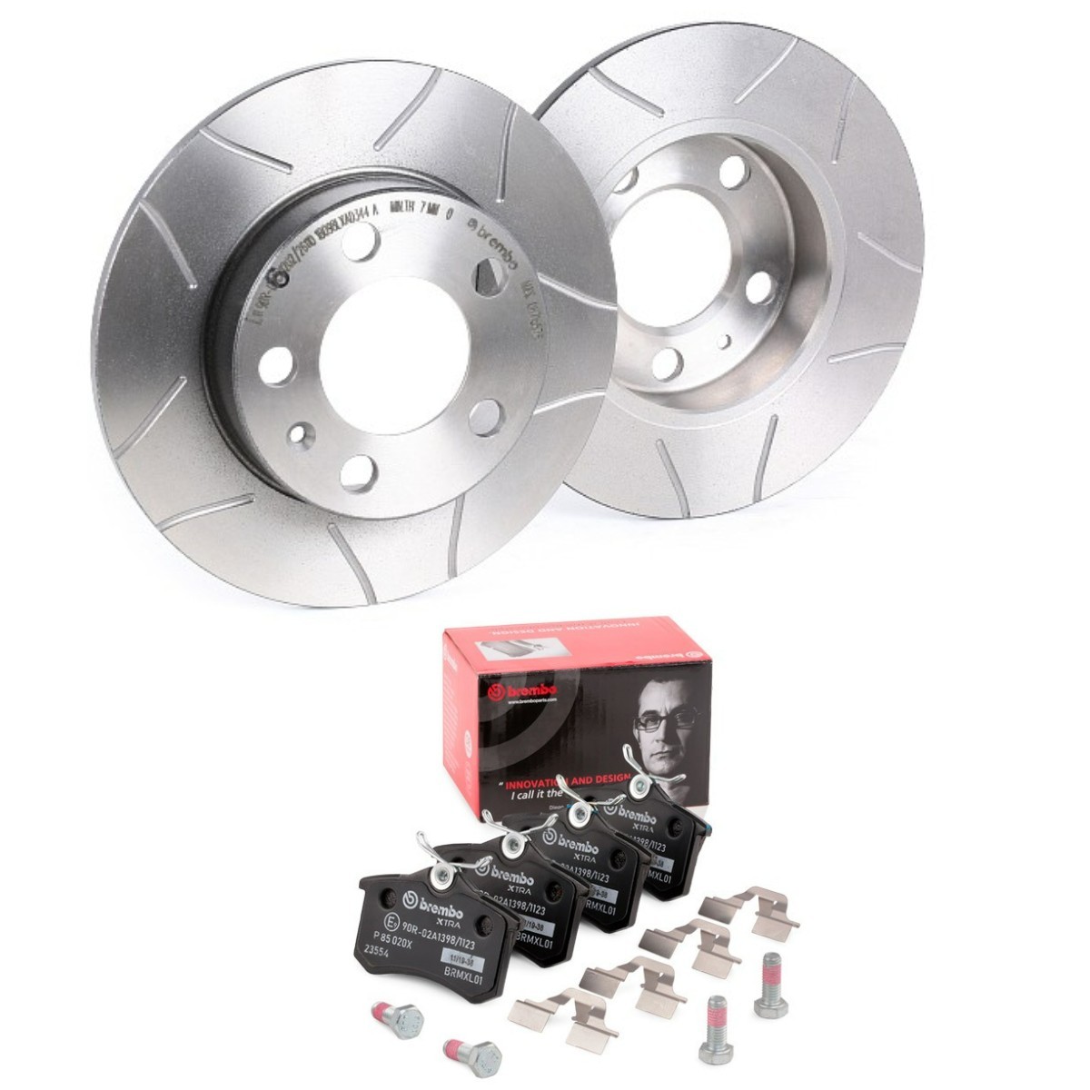 BREMBO Kit de travões BRB3405N0115 Pastilhas e discos de travão Audi 8Z0 BRB3405N0115 BREMBO