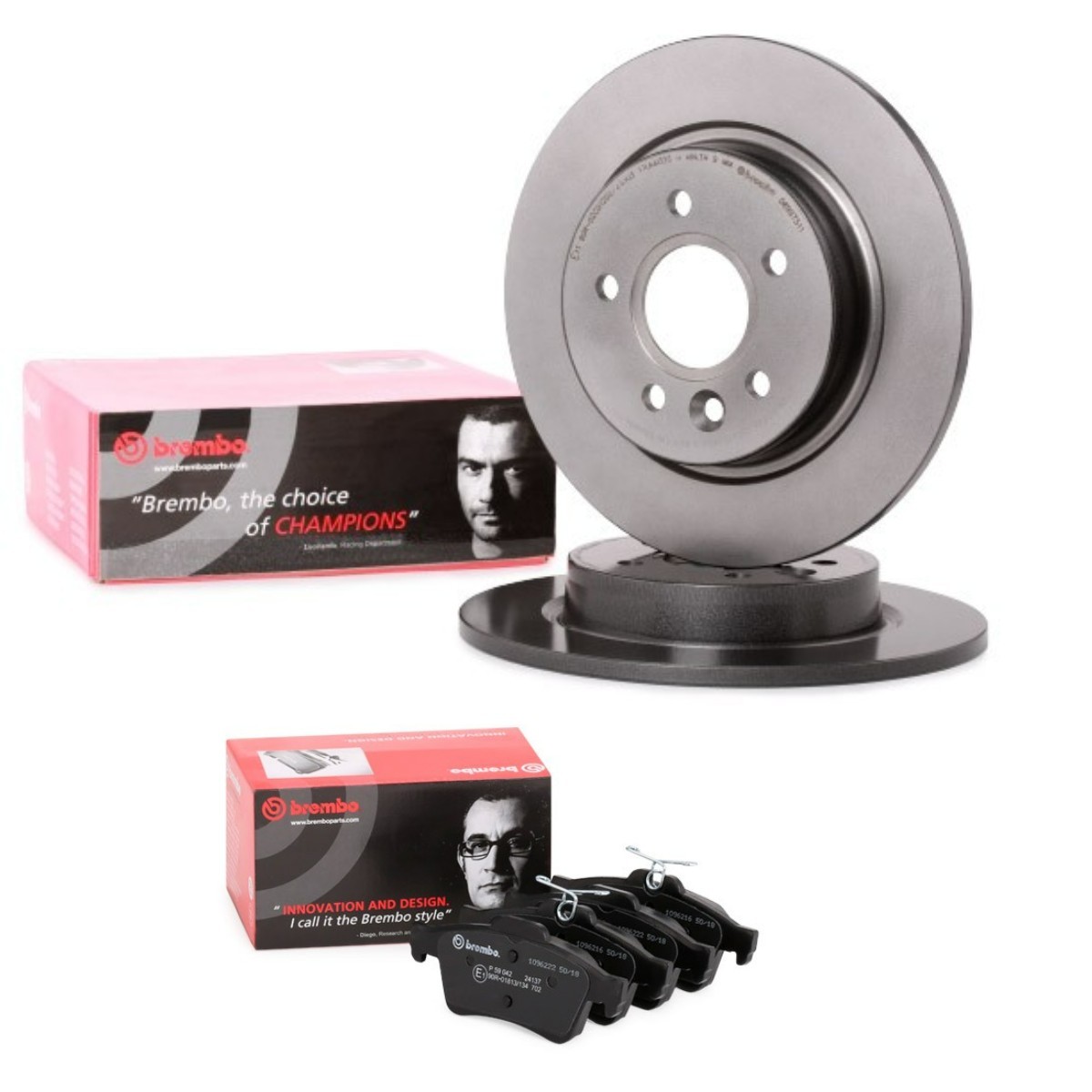 BREMBO Remschijven en blokken BRB3405N0121 BREMBO BRB3405N0121 Remmenset Ford Focus Mk2 Station Wagon goedkoop