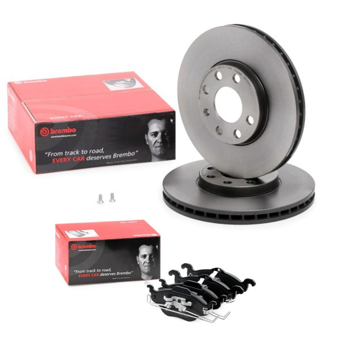 BREMBO Bremseskiver og -klosser BRB3405N0126 BRB3405N0126 Prime Bremsekit CHEVROLET EPICA BREMBO