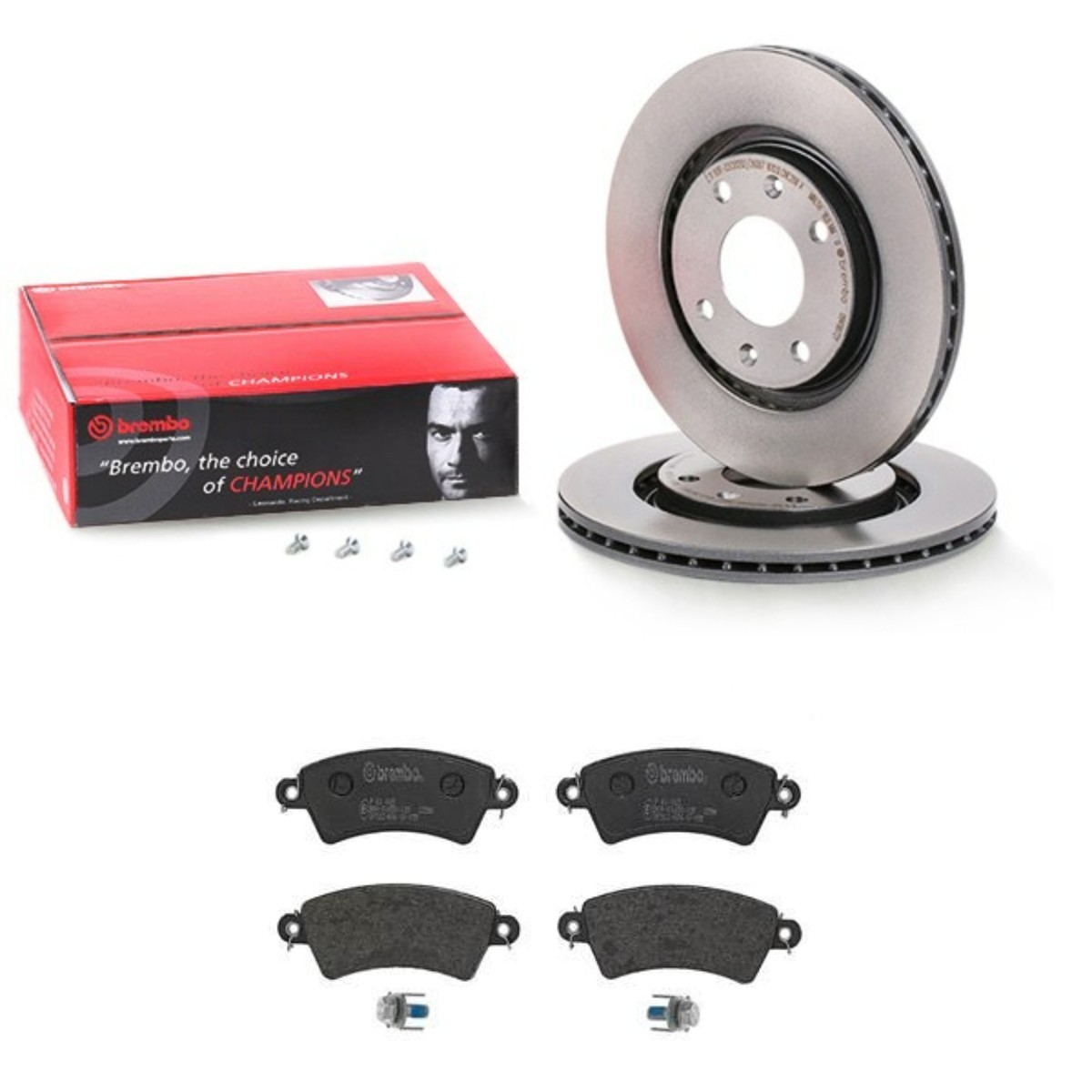 Bremseskiver og klodser BREMBO BRB3405N0137 BREMBO BRB3405N0137 Bremseskiver og klodser foran og bag Peugeot 206 2009