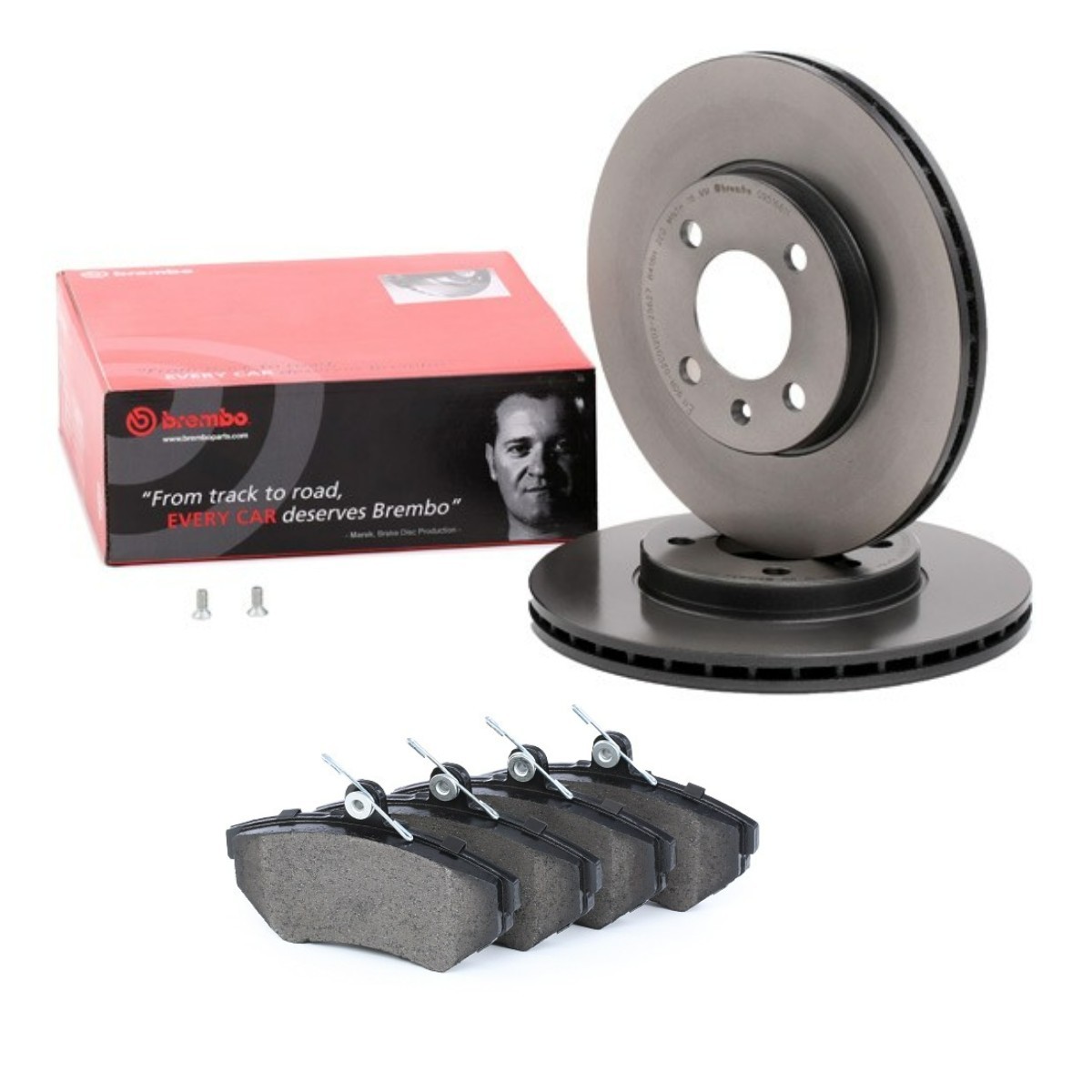 Bremseskiver og klodser BREMBO BRB3405N0143 BREMBO Prime BRB3405N0143 Bremse-kit VW LUPO 2003