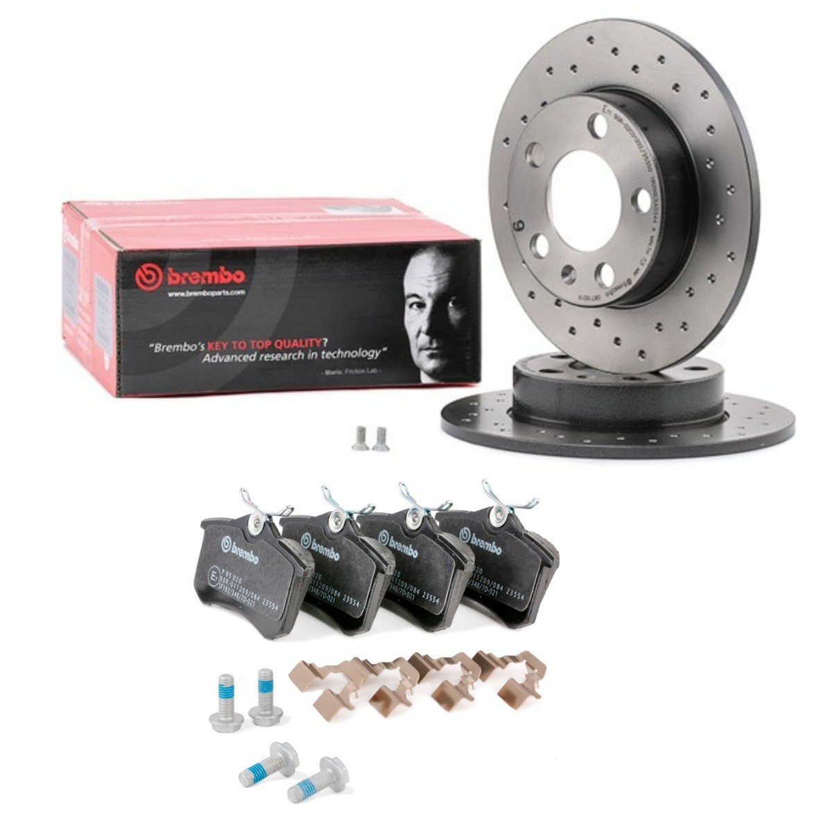 Remschijven en blokken BREMBO BRB3405N0147 BREMBO BRB3405N0147: Remschijven en -blokken Audi A1 2021