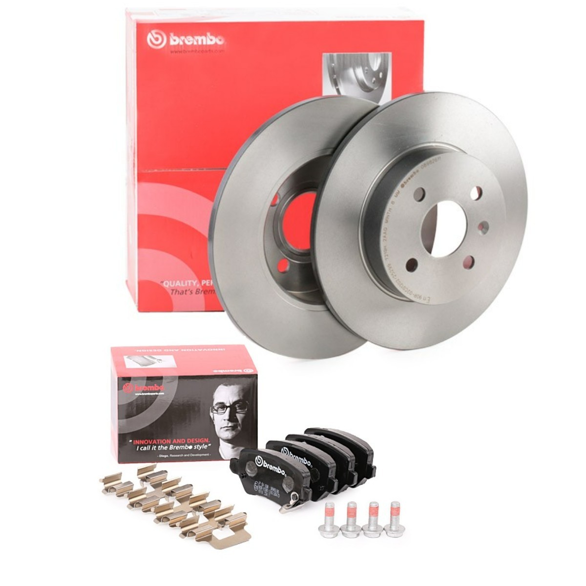 BREMBO Bremseskiver og klodser BRB3405N0149 pris Bremseskiver og klodser Opel L67 BRB3405N0149 BREMBO