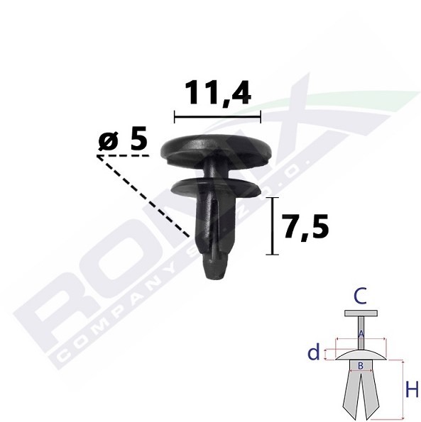 Clip, enjoliveur ROMIX C70858 ROMIX C70858 Baguette de porte NISSAN PATHFINDER 2022