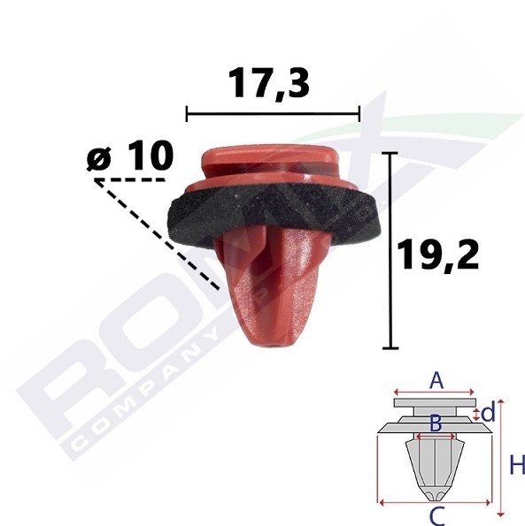 ROMIX Clip, Fregio / Modanatura protettiva C70863 ROMIX C70863 Modanatura decorativa Renegade BU prezzo