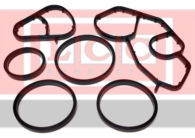 LCC Gasket Set, oil cooler TR1351B LCC TR1351B MITSUBISHI Pajero / Shogun II (V30) oil cooler seal replacement