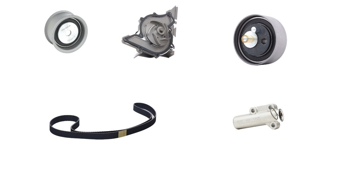 RIDEX Registerreimsett med vannpumpe 3096W0705 3096W0705 Registerreimsett RIDEX AUDI 100