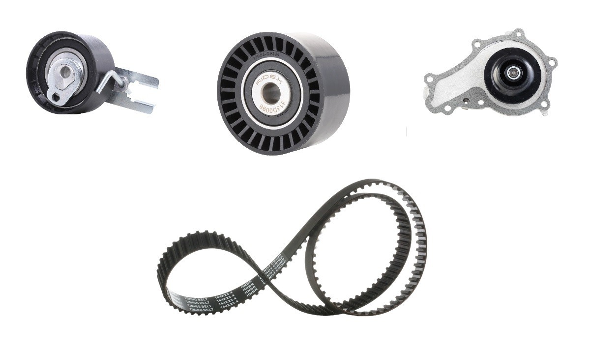 RIDEX Vodné čerpadlo + sada ozubeného remeňa 3096W0708 RIDEX Rozvodová sada MAZDA 3096W0708