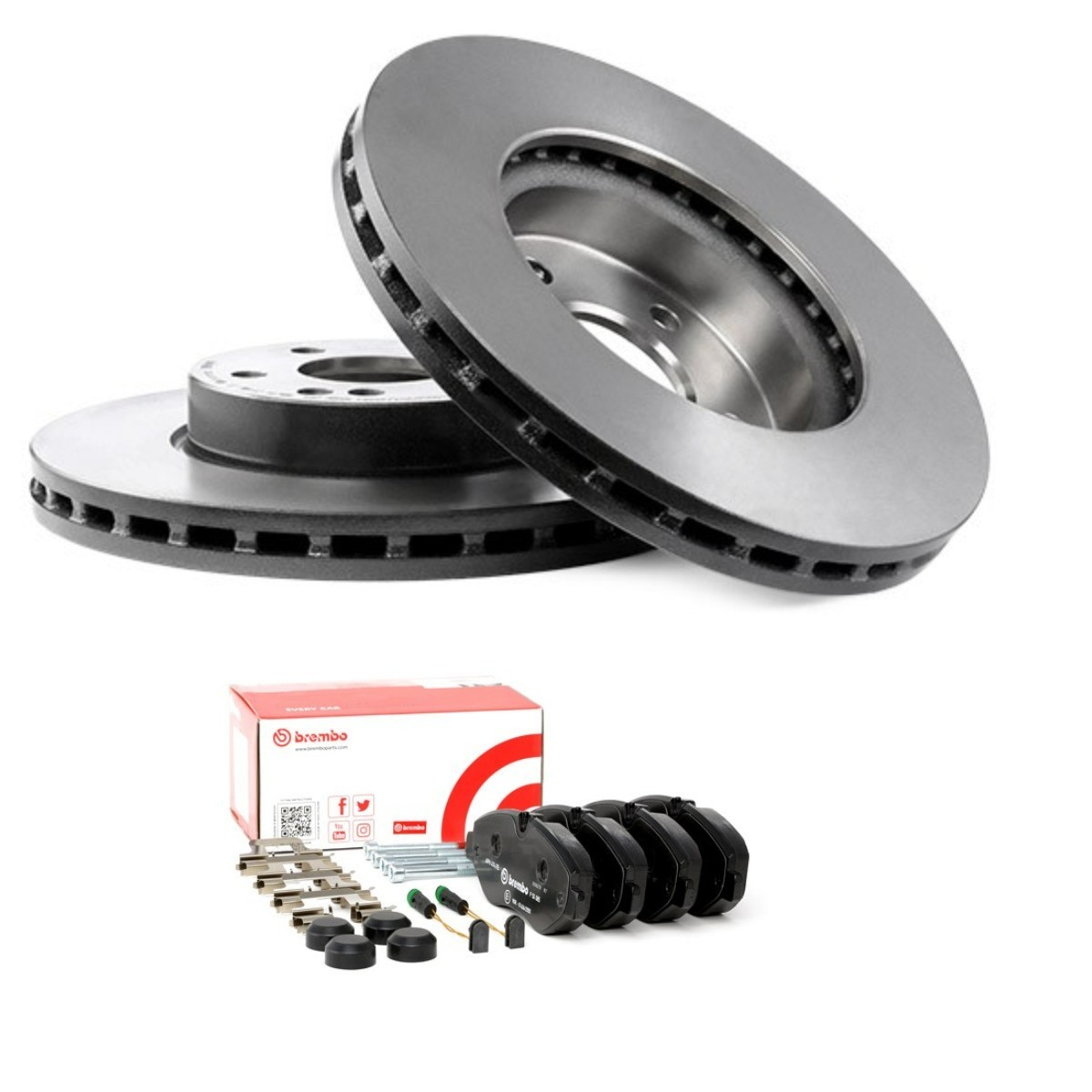 Bremseskiver og -klosser BREMBO BRB3405N0153 BREMBO Prime BRB3405N0153: Bremsekit Mercedes VIANO 2007