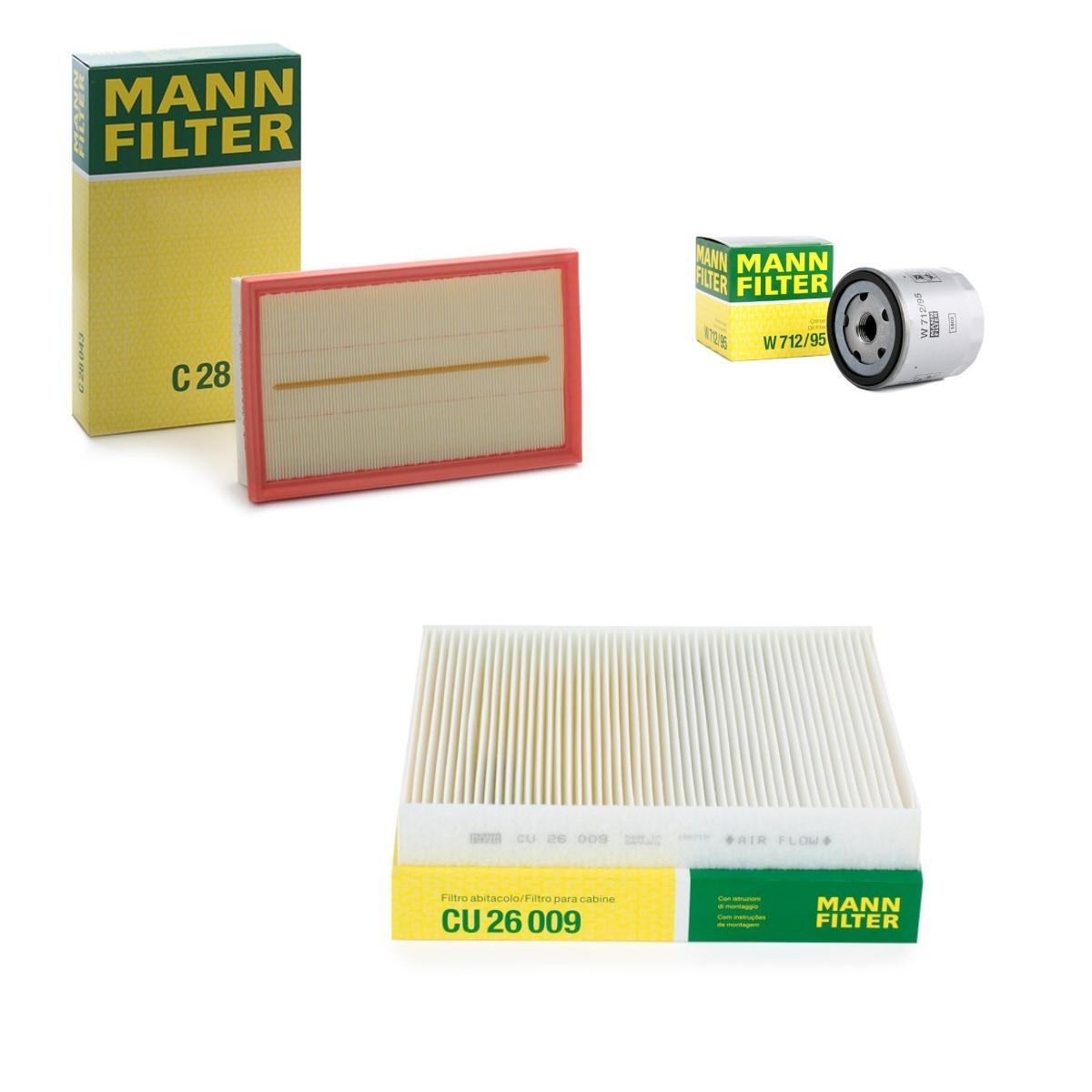 MANN-FILTER Filter kit MNF4055N0004 MANN-FILTER MNF4055N0004 genuine AUDI A3 allstreet (8Y) service kit price