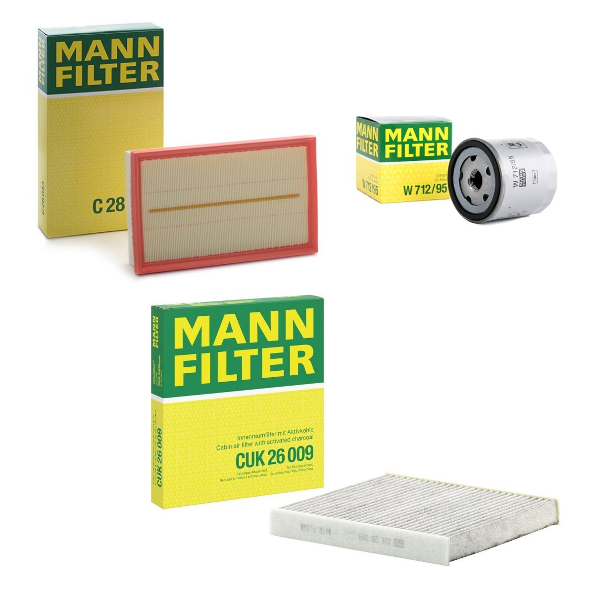 MANN-FILTER Σετ φίλτρων MNF4055N0005 MANN-FILTER MNF4055N0005 Σετ φίλτρων VW T Roc A11 τιμες