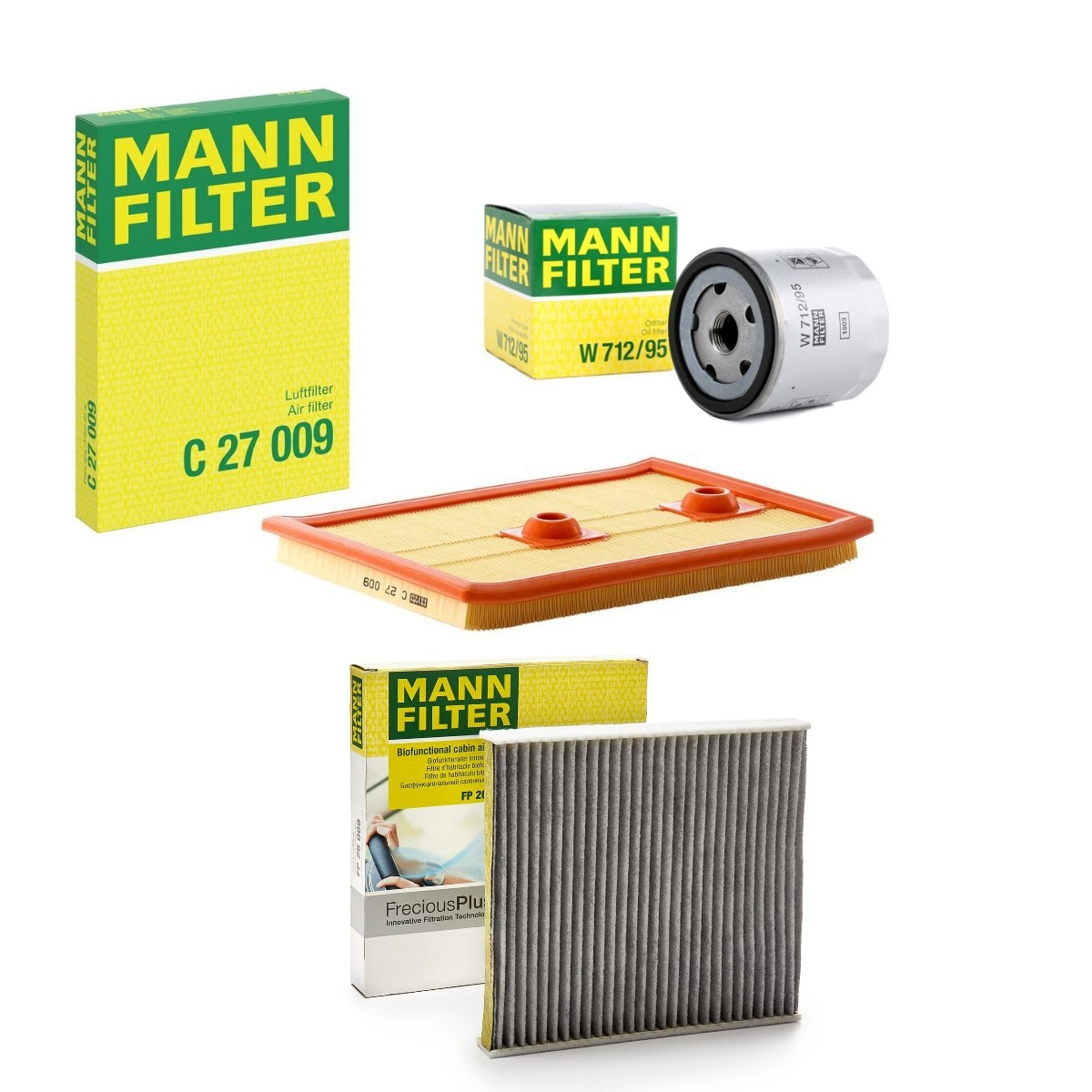 MANN-FILTER Filter-komplekt MNF4055N0009 MANN-FILTER MNF4055N0009 Filter-komplekt VW T Roc A11 hind