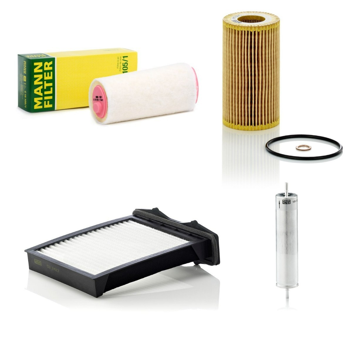 MANN-FILTER Filter kit MNF4055N0092 Servicekit og filtersæt MANN-FILTER LAND ROVER MNF4055N0092