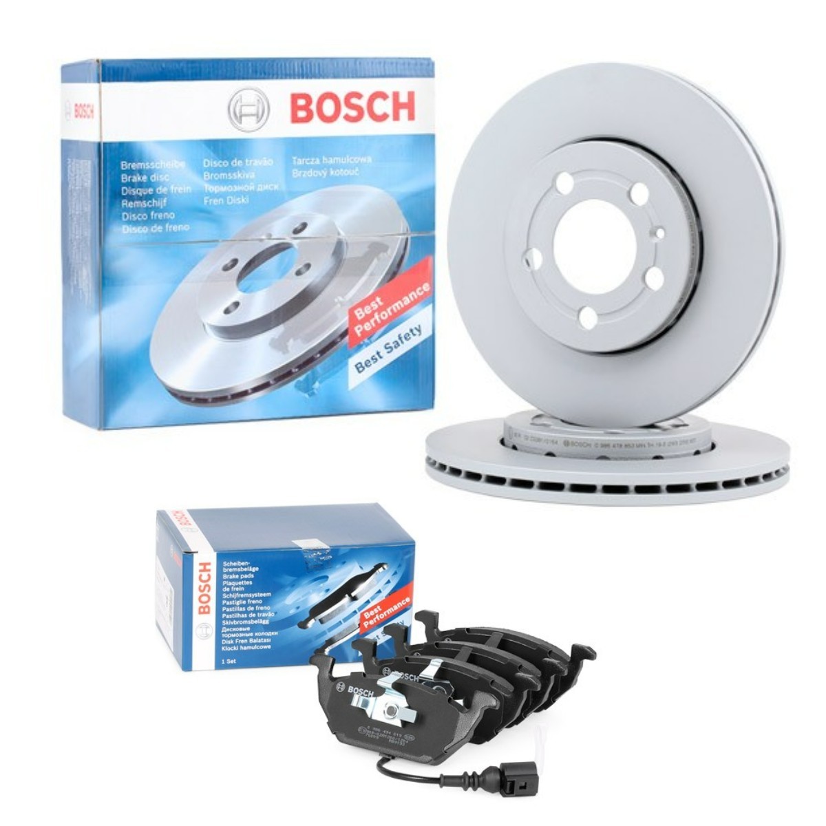 BOSCH Bromssats, skivbroms BSH3405N0002 Byta Bromsskivor och bromsbelägg VW Polo Classic 6kv kostnad BOSCH BSH3405N0002