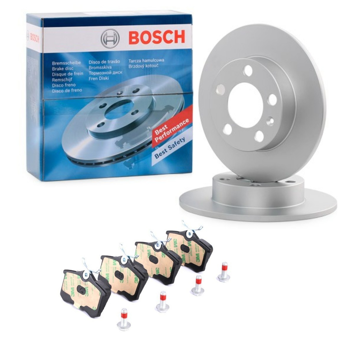 BOSCH Bremseskiver og -klosser BSH3405N0007 BOSCH BSH3405N0007 Bremsekit Skoda Rapid NH3 pris