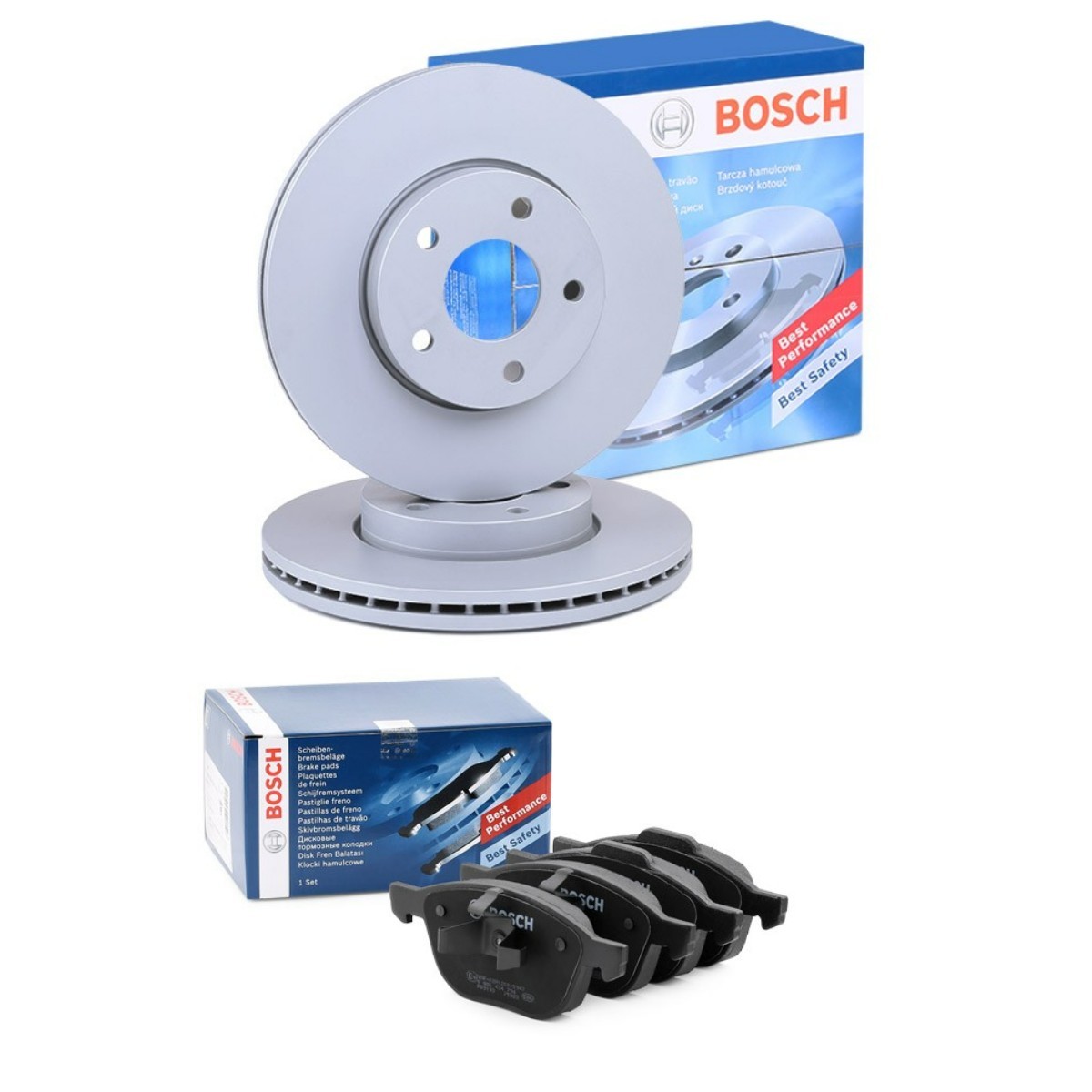 BOSCH Kit de travões BSH3405N0010 BOSCH BSH3405N0010 Kit de pastilhas de travão e disco Ford C-MAX originais