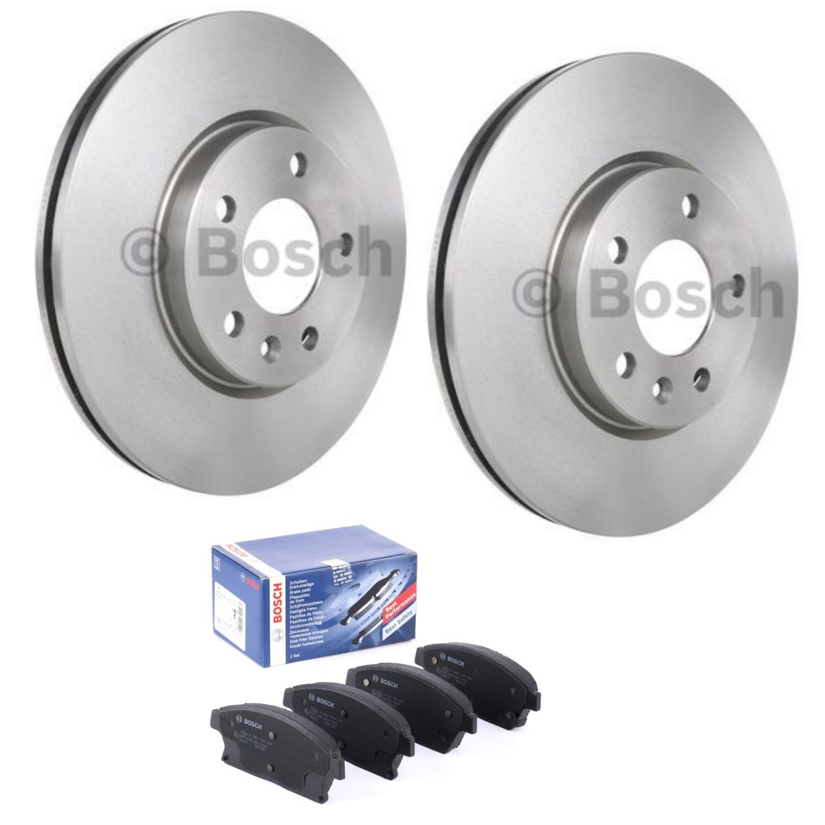 BOSCH Bremseskiver og -klosser BSH3405N0026 BOSCH BSH3405N0026 Bremsekit Opel Astra J gtc pris