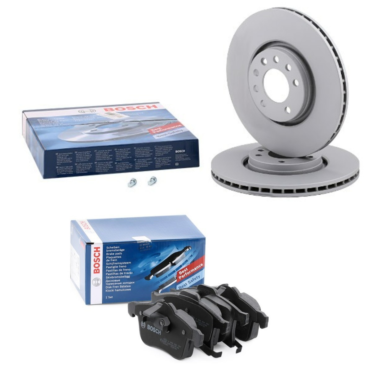 Kit de travões BOSCH BSH3405N0033 BOSCH BSH3405N0033: Kit de pastilhas de travão e disco Opel CORSA 2023