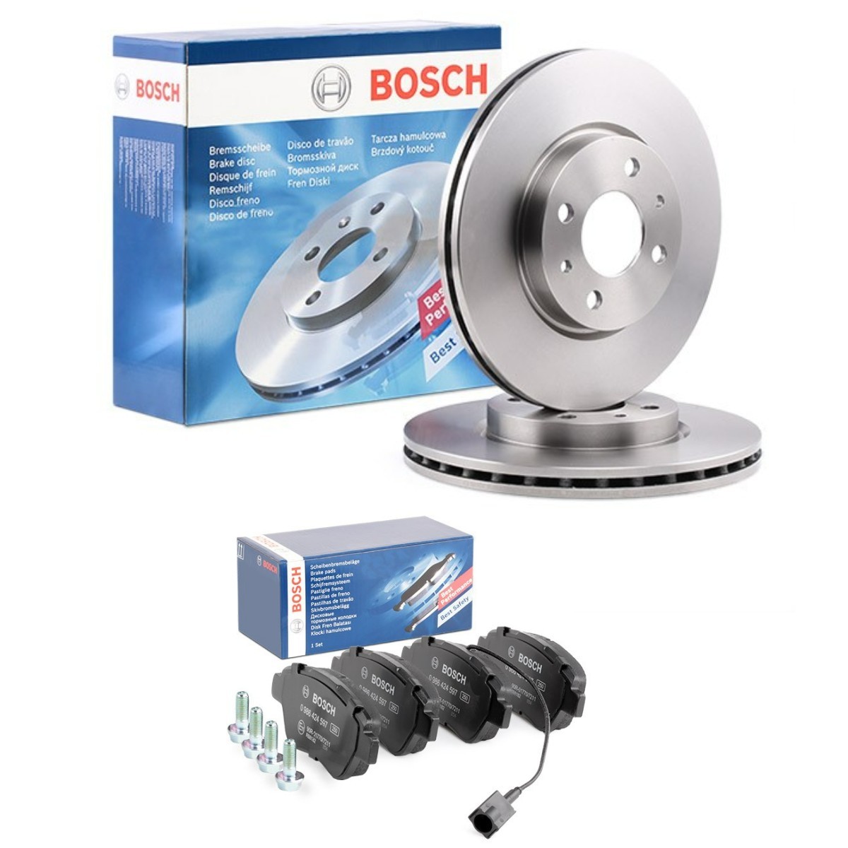 Disques et plaquettes de freins BOSCH BSH3405N0041 BOSCH BSH3405N0041 Kit gros frein FIAT PANDA 2019