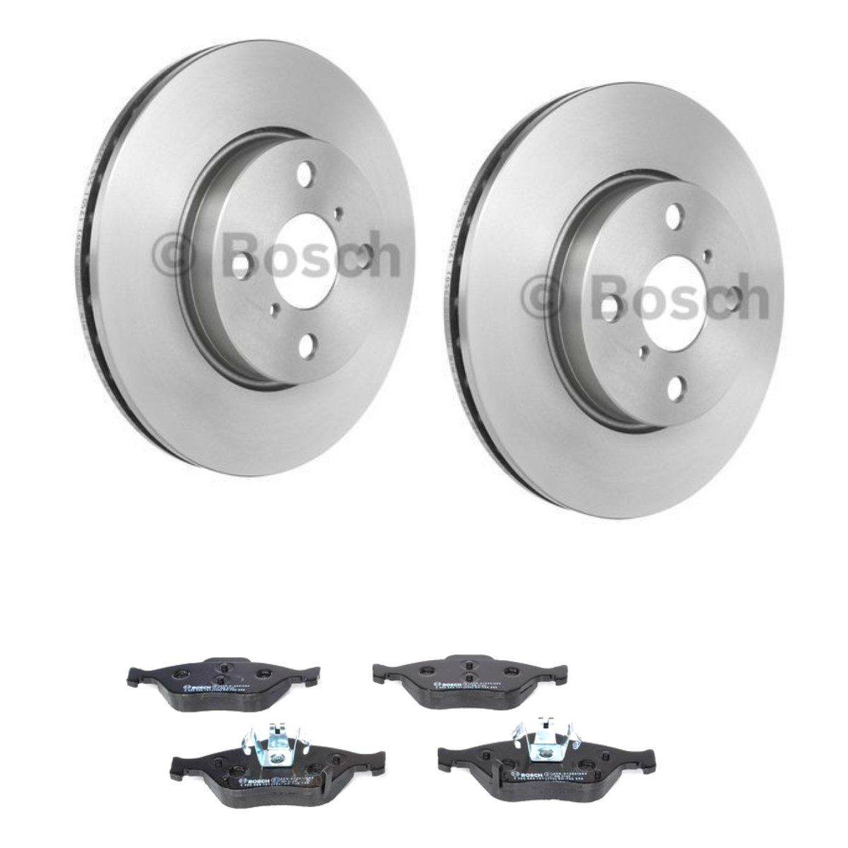 Bremseskiver og klodser BOSCH BSH3405N0050 BOSCH BSH3405N0050 Bremsesæt skivebremser TOYOTA YARIS 2011