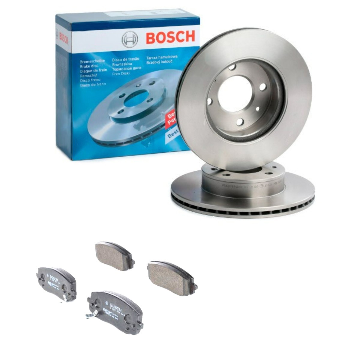 Remschijven en blokken BOSCH BSH3405N0054 BOSCH BSH3405N0054 Remblokken en -schijven HYUNDAI i10 2015