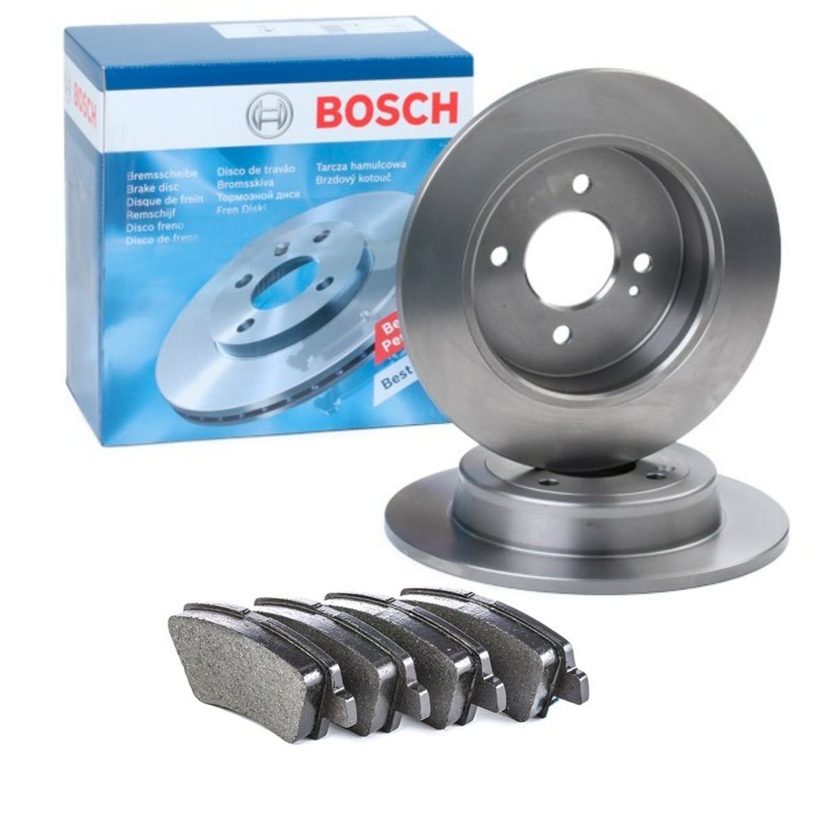 Remschijven en blokken BOSCH BSH3405N0058 BOSCH BSH3405N0058: Blokken en schijven Hyundai i20 2008