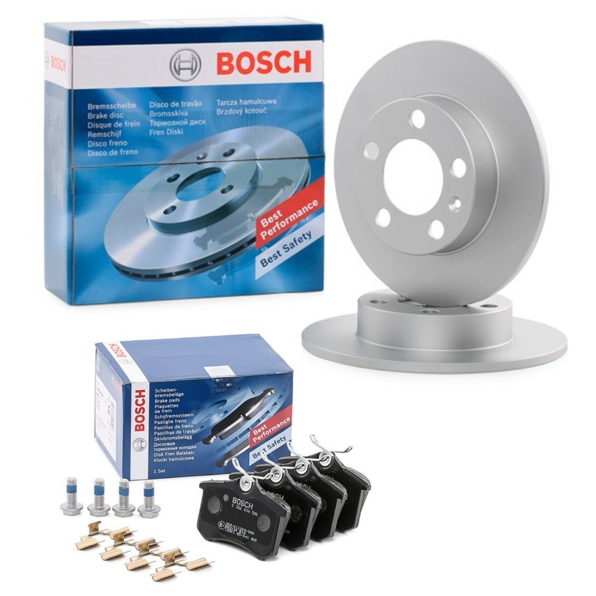 BOSCH Kit de travões BSH3405N0075 BOSCH BSH3405N0075 Pastilhas e discos de travão SKODA Octavia I Van / Carrinha (1U5) baratos