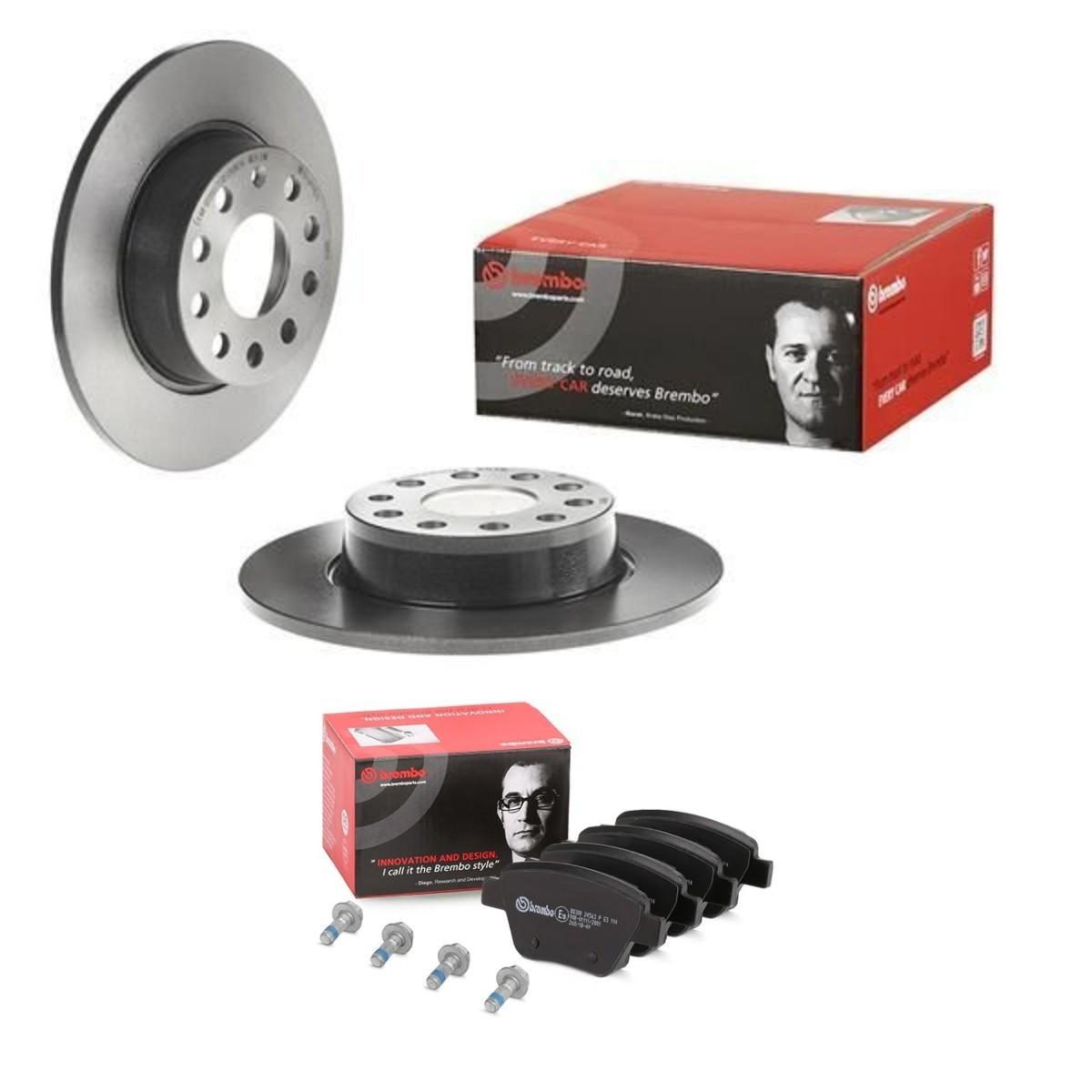 BREMBO Σετ φρένων, δισκόφρενα BRB3405N0247 BRB3405N0247 Δισκόπλακες & τακάκια φρένων BREMBO SEAT ARONA