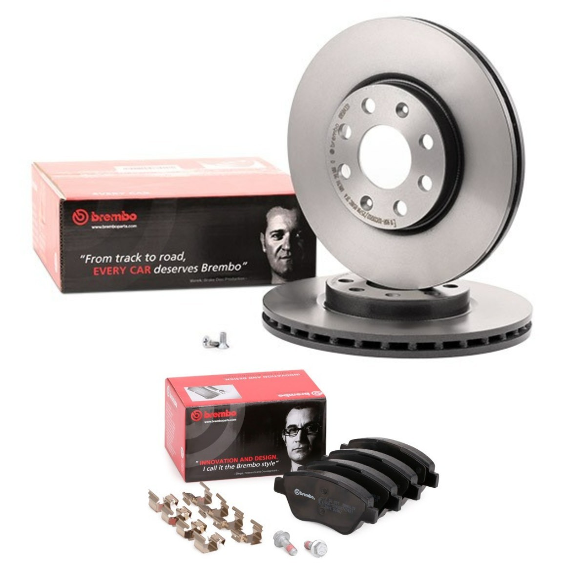 Kit dischi e pastiglie BREMBO BRB3405N0256 BREMBO Prime BRB3405N0256 Dischi e pastiglie anteriori e posteriori Opel CORSA 2014