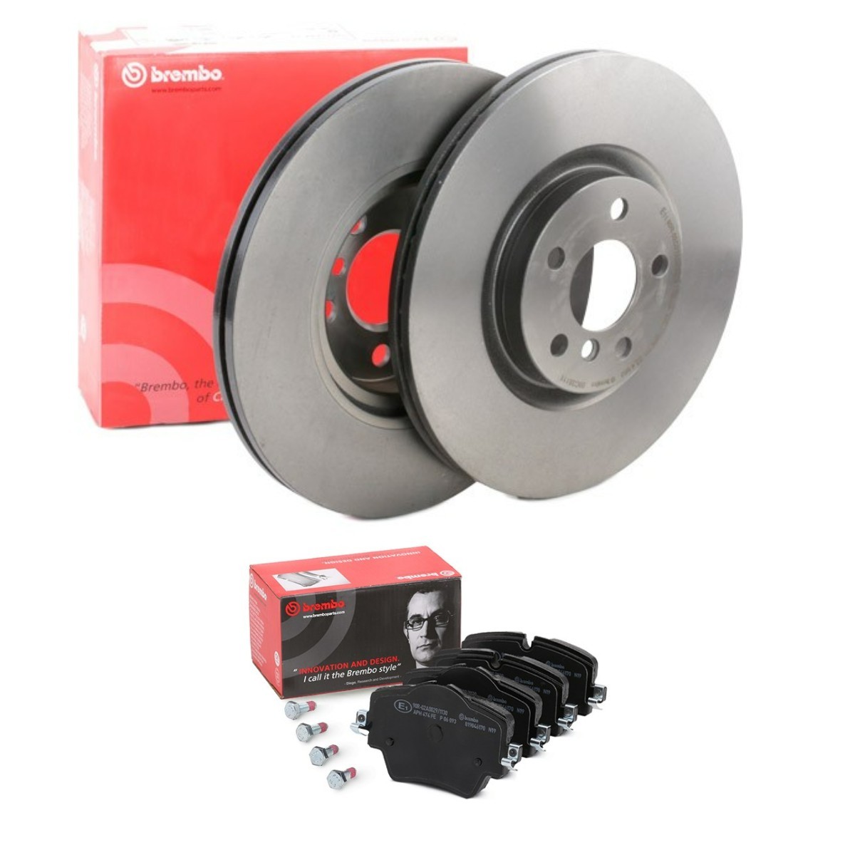 Bremseskiver og -klosser BREMBO BRB3405N0315 BREMBO Prime BRB3405N0315 Bremsesett BMW X1 2023
