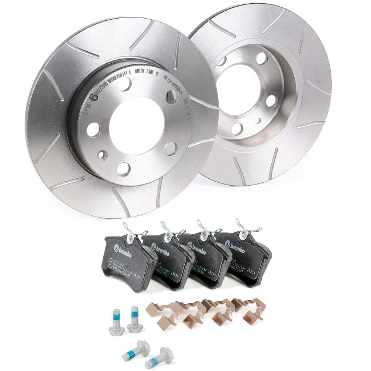BREMBO Bremseskiver og -klosser BRB3405N0329 pris Bremseskiver og klosser Skoda NJ5 BRB3405N0329 BREMBO