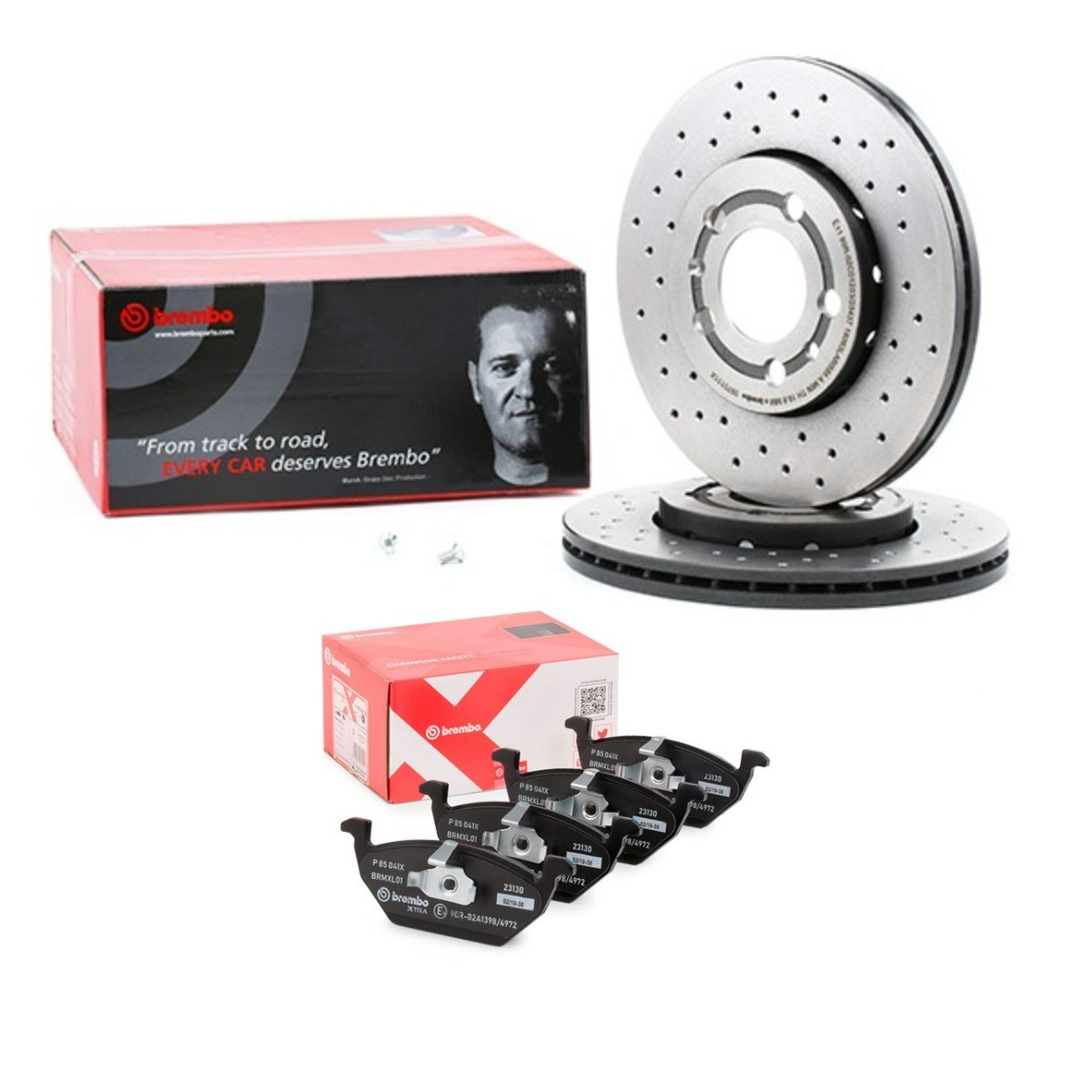 BREMBO Bremseskiver og -klosser BRB3405N0366 BREMBO BRB3405N0366 Bremseskiver og bremseklosser Skoda Rapid NH3 billige