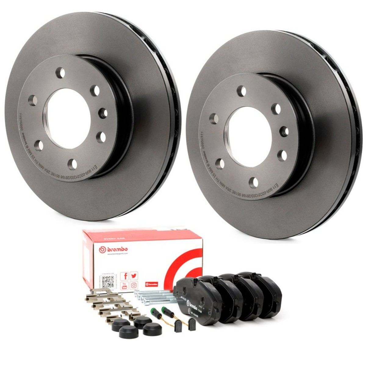 BREMBO Remschijven en blokken BRB3405N0369 BRB3405N0369 Remschijven en -blokken BREMBO MERCEDES-BENZ CLC