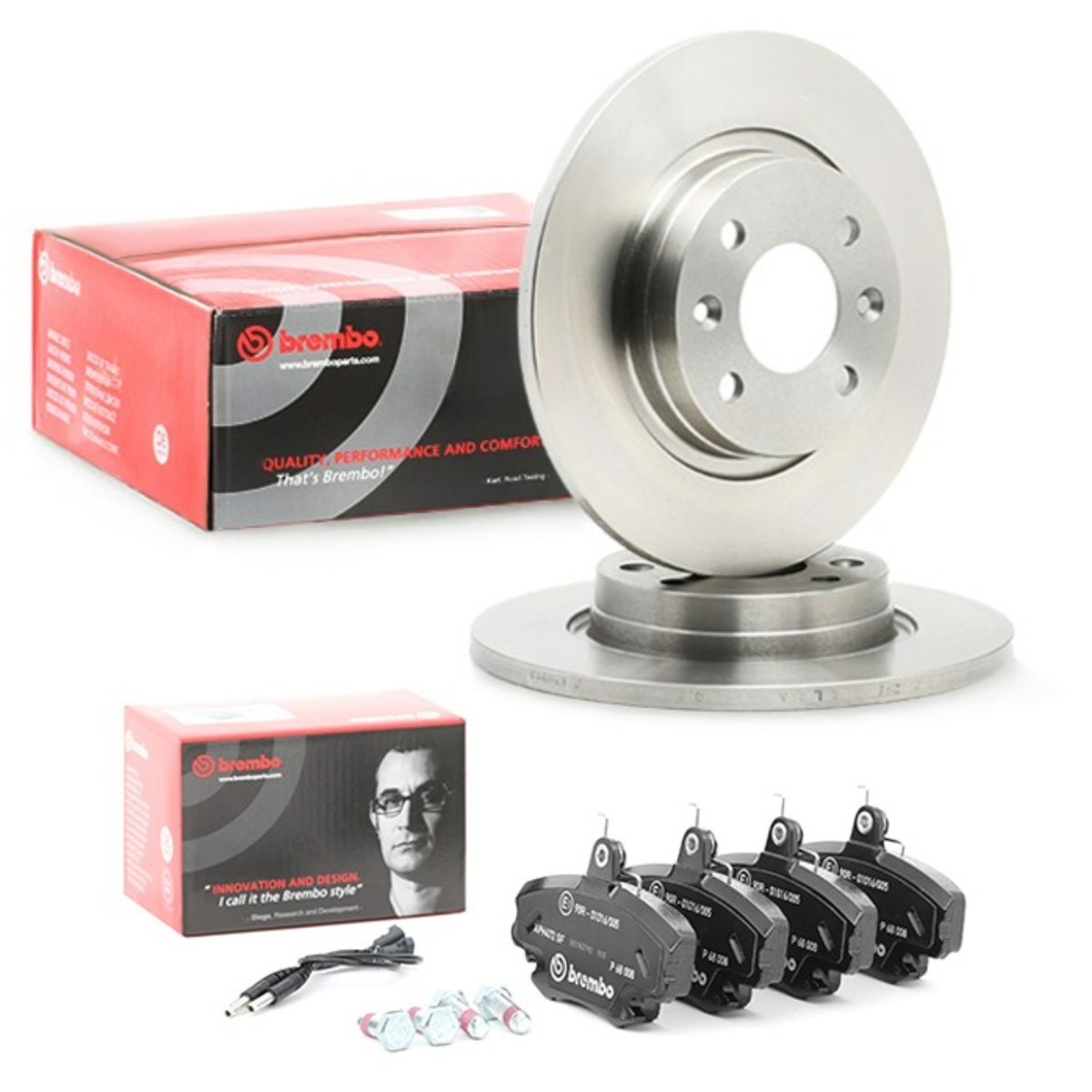 BREMBO Disques et plaquettes de freins BRB3405N0374 BRB3405N0374 Prime Kit disque et plaquette de frein DACIA SANDERO BREMBO