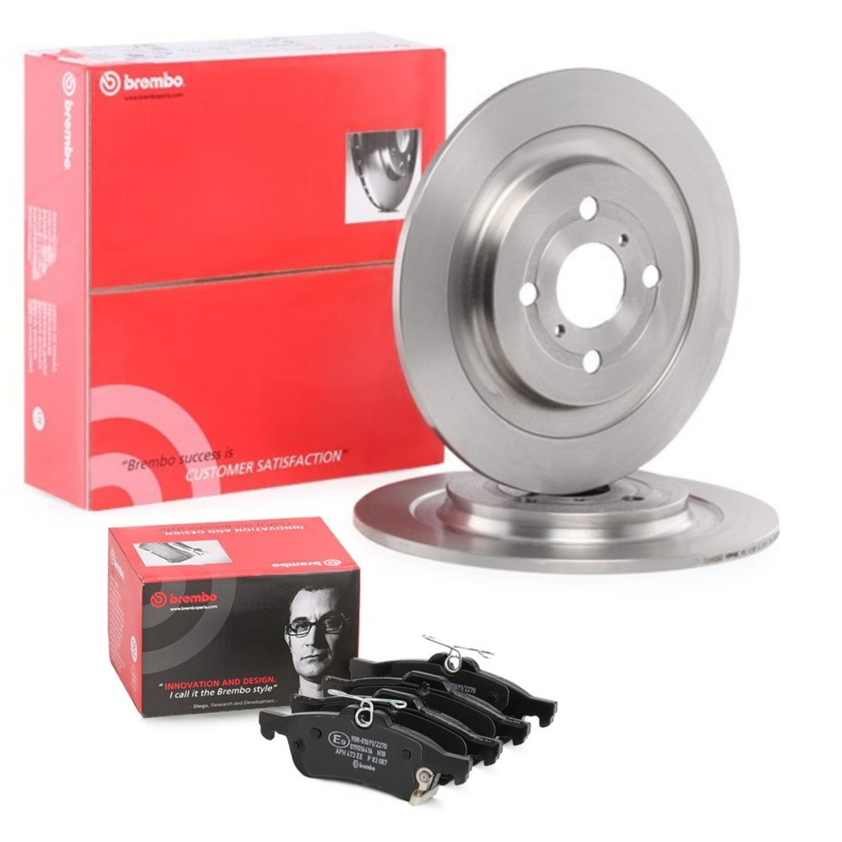 BREMBO Σετ φρένων, δισκόφρενα BRB3405N0381 Δισκόπλακες & τακάκια φρένων BREMBO CELICA BRB3405N0381 φθηνά