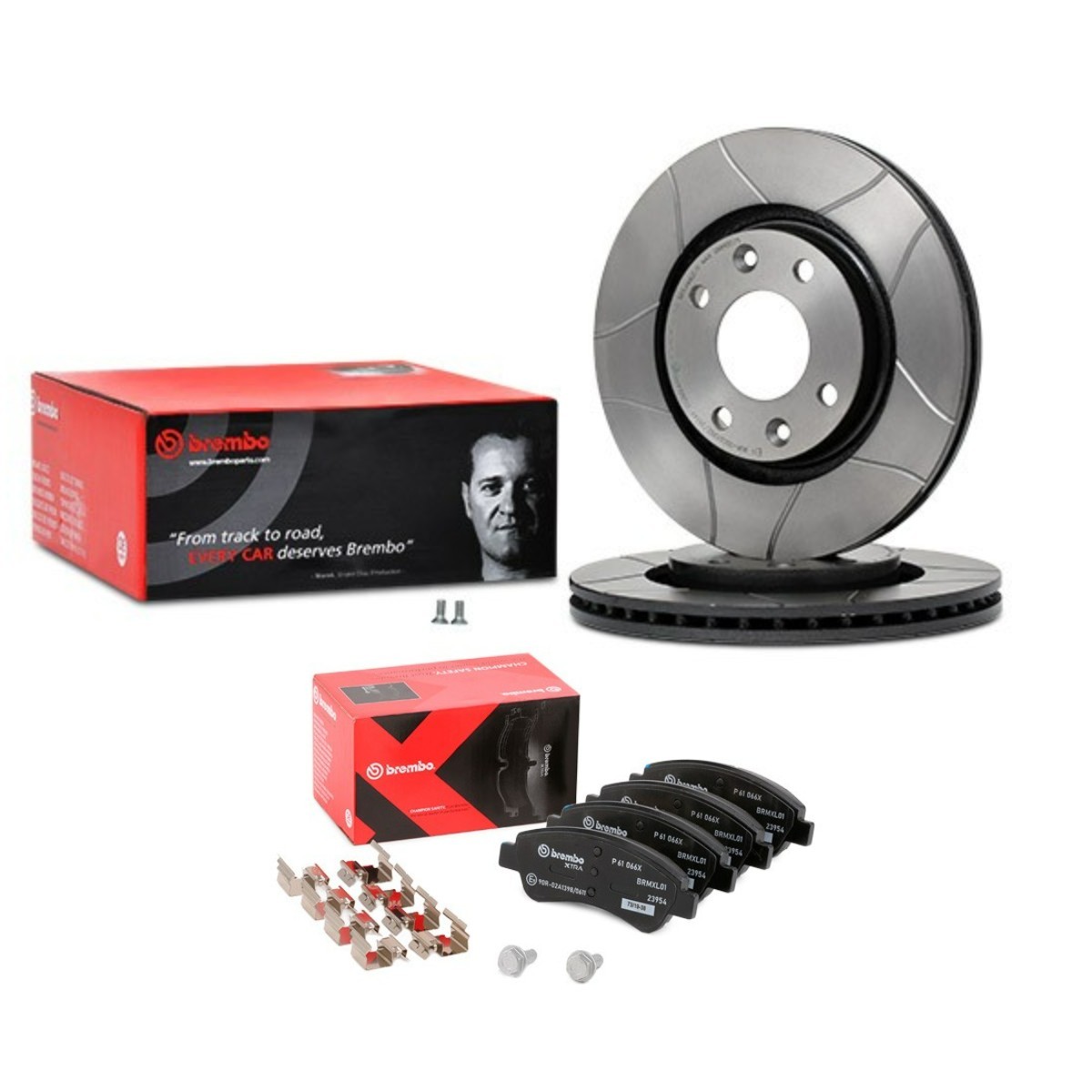 Disques et plaquettes de freins BREMBO BRB3405N0389 BREMBO Xtra BRB3405N0389 Disque et plaquette de frein avant et arrière Citroën XSARA 2011