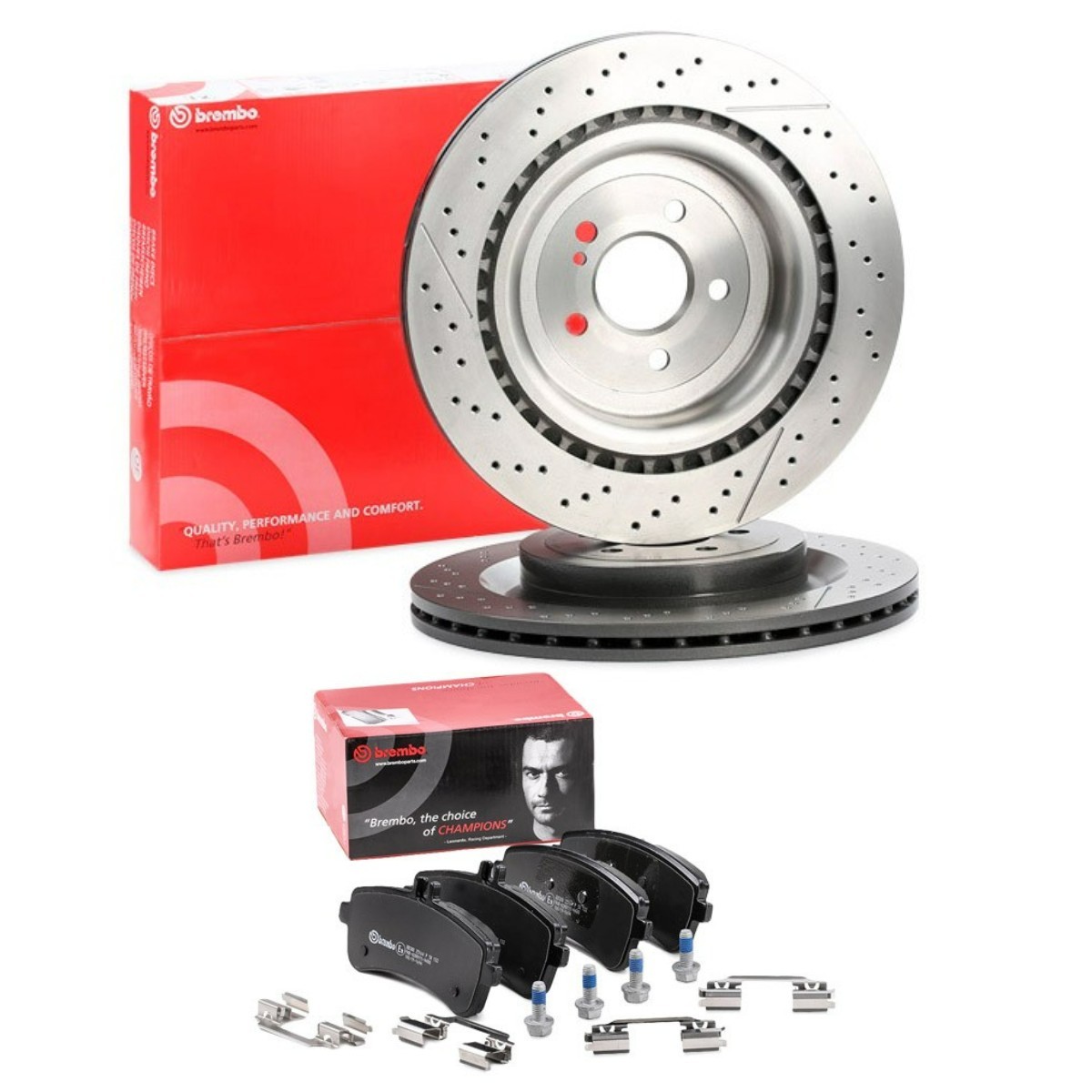 BREMBO Remschijven en blokken BRB3405N0392 BREMBO BRB3405N0392 Remschijven en -blokken Mercedes C217 aan een voordelige prijs