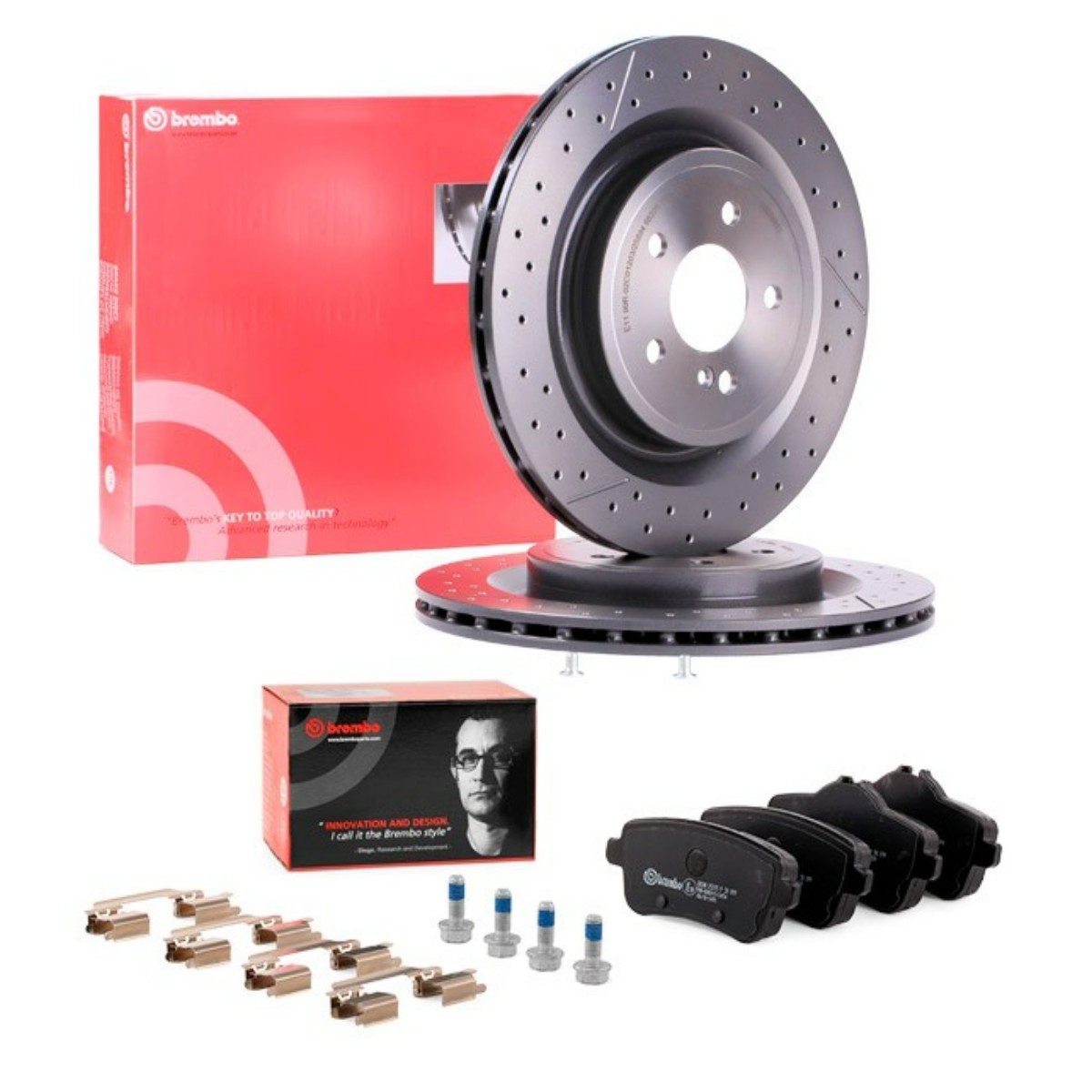 BREMBO Bremseskiver og klodser BRB3405N0405 Bremseklodser og skiver BREMBO Mercedes-Benz 190 Prime BRB3405N0405