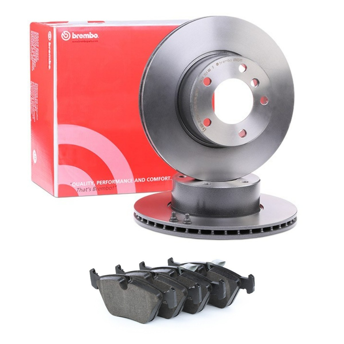 BREMBO Bromssats, skivbroms BRB3405N0410 Byta Bromsskivor och bromsbelägg BMW E39 Touring kostnad BREMBO BRB3405N0410