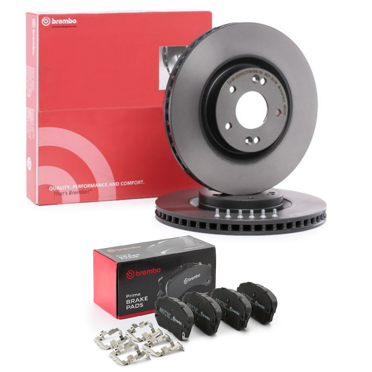 BREMBO Bromssats, skivbroms BRB3405N0412 BRB3405N0412 BREMBO bromsskivor och -belägg HYUNDAI H350