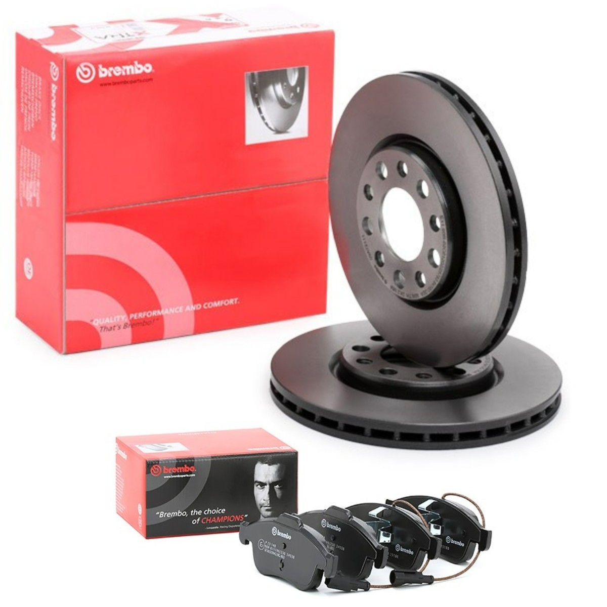 BREMBO Bromssats, skivbroms BRB3405N0414 Byta Bromsskivor och bromsbelägg MERCEDES-BENZ V-klass pris BREMBO BRB3405N0414