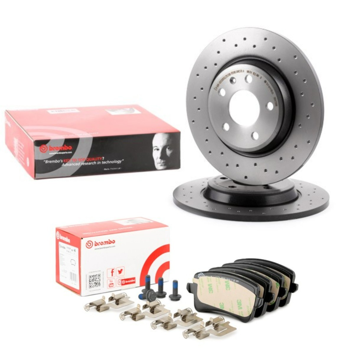 BREMBO Kit de travões BRB3405N0415 BREMBO BRB3405N0415 Discos e pastilhas de travão Audi A5 8t3 baratos