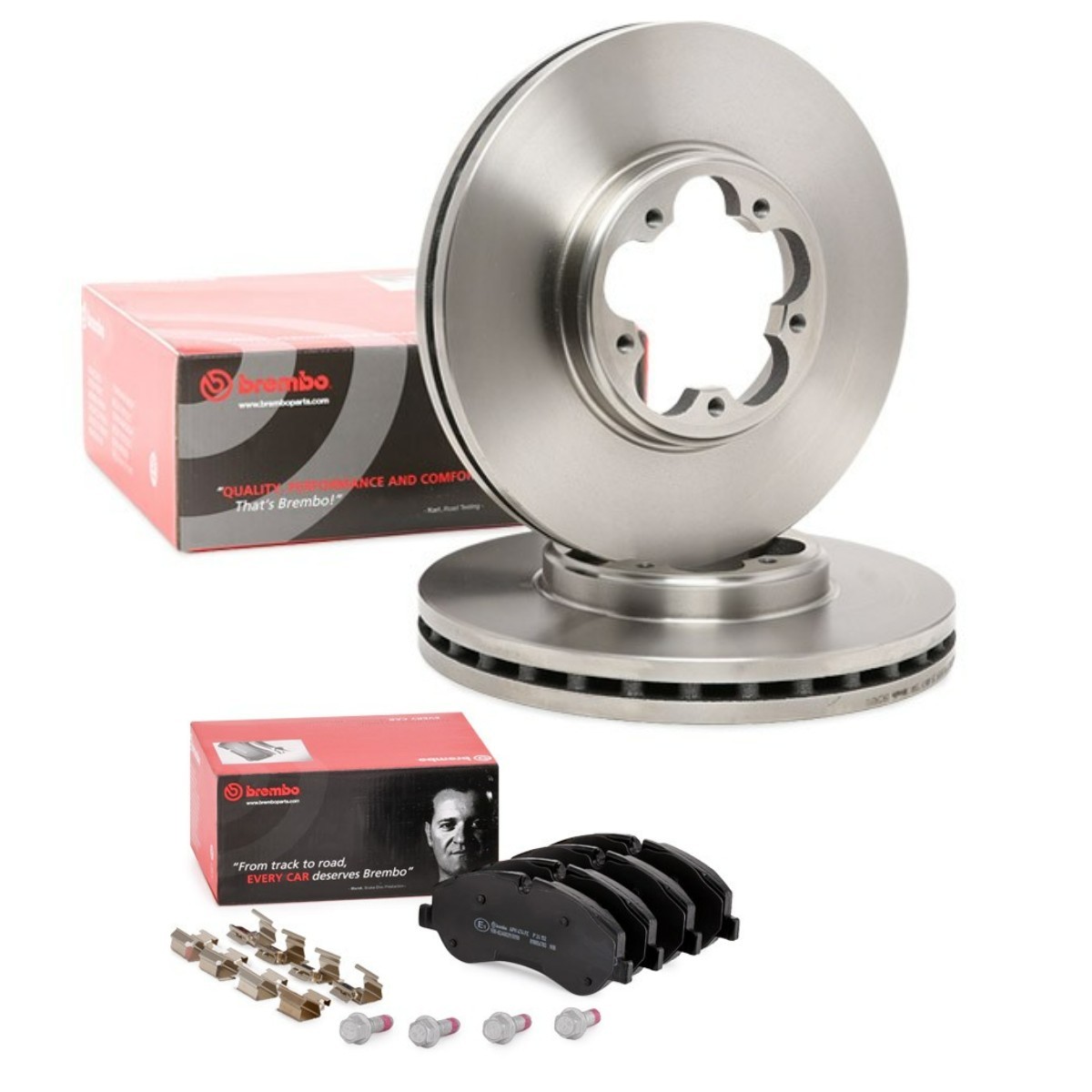 BREMBO Bremseskiver og -klosser BRB3405N0420 Bremsekit BREMBO Ford RANGER BRB3405N0420