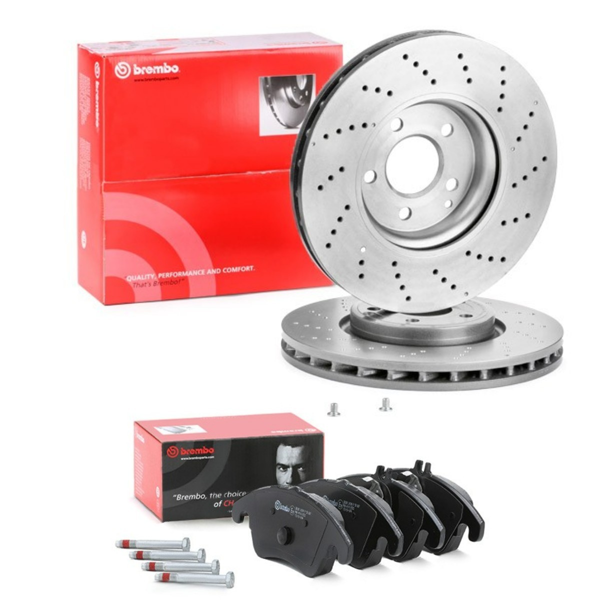 Bremžu komplekts, Disku bremzes BREMBO BRB3405N0421 BREMBO Prime BRB3405N0421 Bremžu komplekts Mercedes-Benz CLS 2025