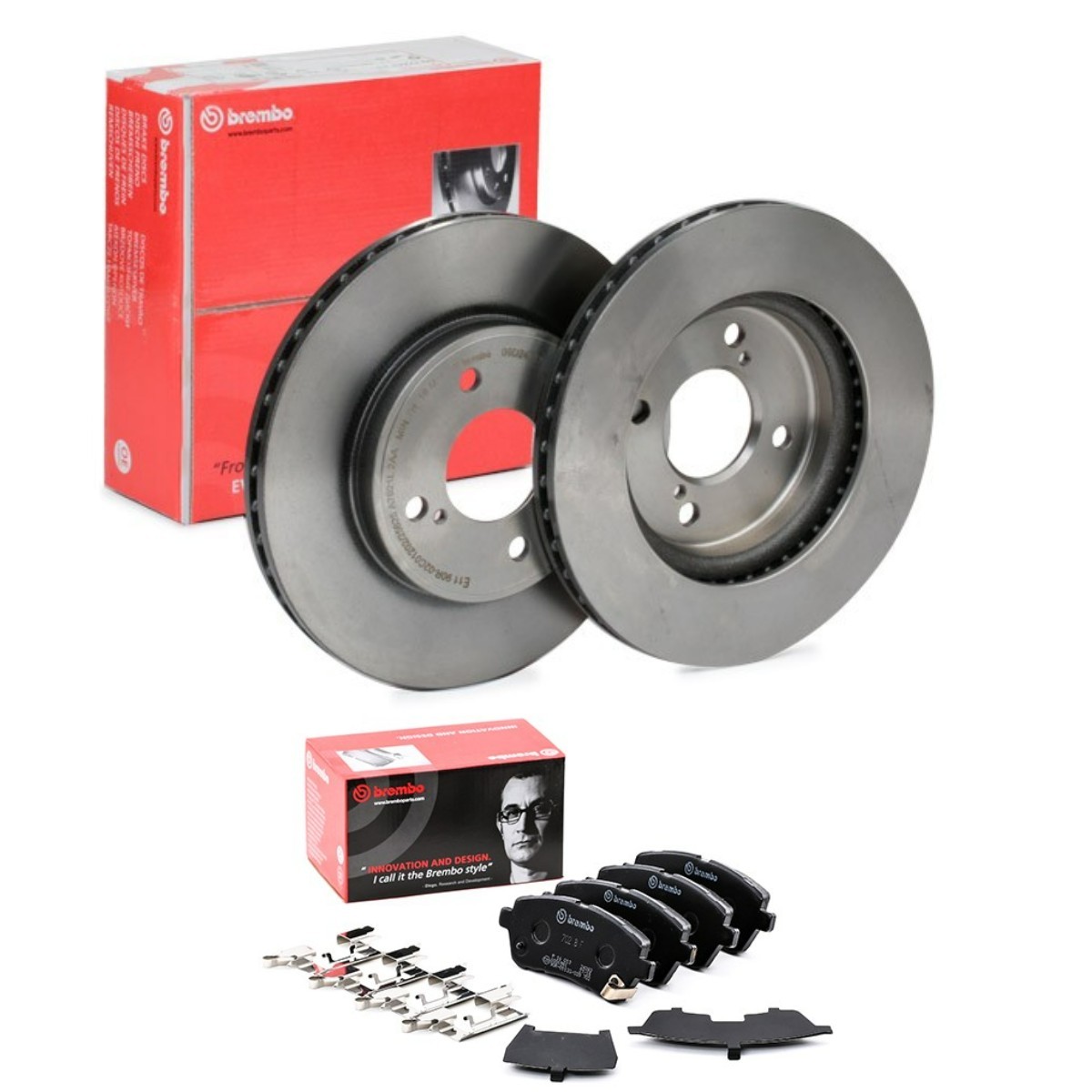BREMBO Bromssats, skivbroms BRB3405N0426 BREMBO BRB3405N0426 Bromsskivor och bromsbelägg Renault EXPRESS kostand