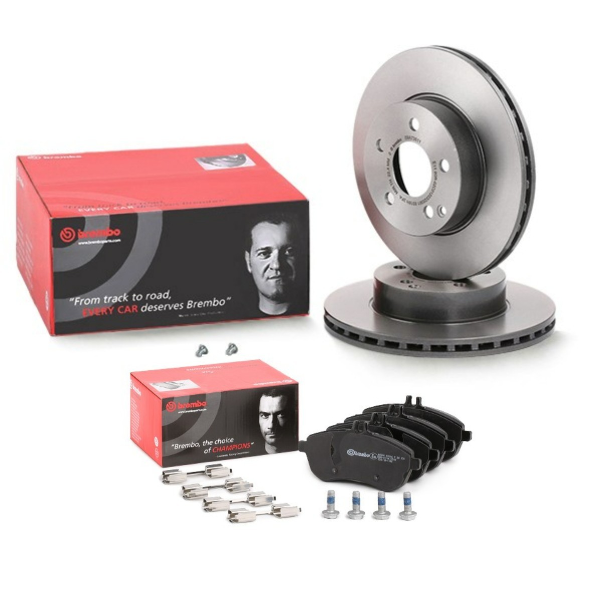 BREMBO Remschijven en blokken BRB3405N0428 Mercedes-Benz 124-serie Blokken en schijven BREMBO Prime BRB3405N0428