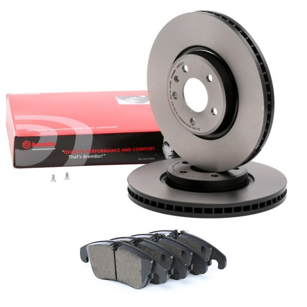 BREMBO Bremseskiver og -klosser BRB3405N0459 Bremsesett BREMBO A4 BRB3405N0459 billige
