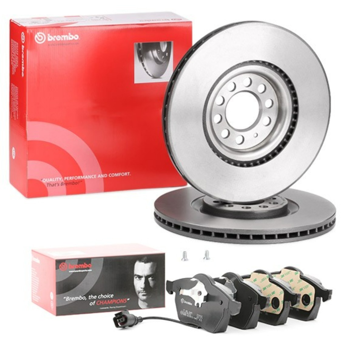 BREMBO Disques et plaquettes de freins BRB3405N0460 BRB3405N0460 Prime Kit disque et plaquette de frein SKODA YETI BREMBO